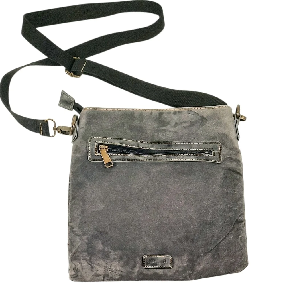 Cargoit Grey Canvas Crossbody Bag - Picture 3 of 5